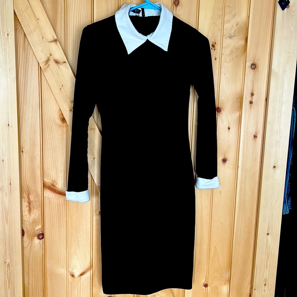 Homeyee Long Sleeve Black Dress Small